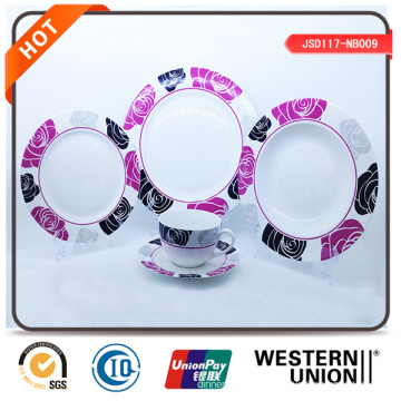 Hot Popular Hotel Pocerlain Cheap Unbreakable Ceramic Dinner Set